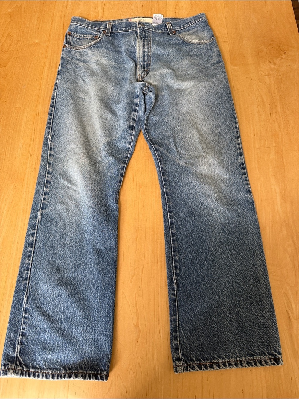 Y2K Levi's Men’s 517 Bootcut Jeans in Light Blue Wash